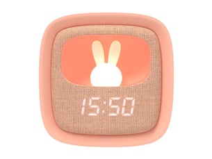 Réveil multifonctions et veilleuse MOB BILLY CLOCK rose
