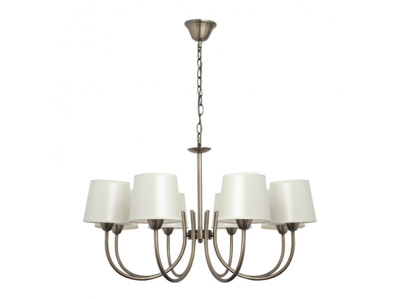  Fabrilamp guadalajara, lampe classique, 8xe14, cuir, 62-92 x 72 x 72 cm 121558014 - Conforama A