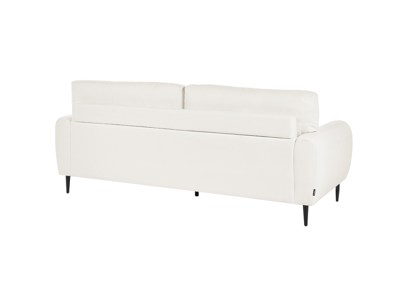  Canapé 3 places skaro tissu chenille blanc cassé  - Conforama E