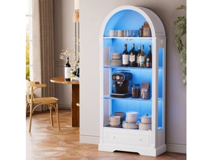 Vitrine coloris blanc HAUSS SPOLE - 80 cmx180 cm