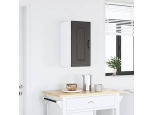 Meuble de rangement, armoire murale de cuisine kalmar noir bois d'ingénierie shl1279