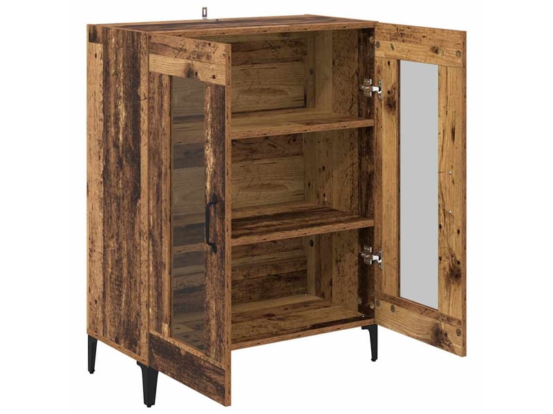  Buffet - bahut - meuble de rangement bois ancien 69,5 x 34 x 90 cm bois d'ingénierie et fer  - Conforama E