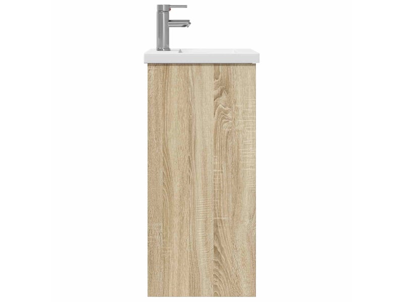  Meuble salle de bain avec évier, meuble de rangement chêne sonoma shl5309  - Conforama E