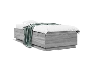 Lit simple 100x200 cm    coloris gris