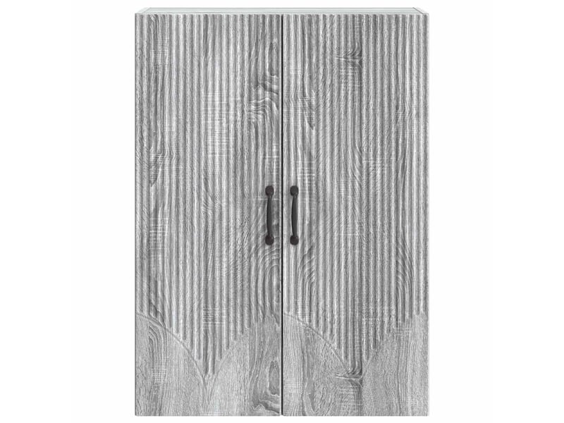  Armoire murale salon 66x34,5x90cm bois d'ingénierie sonoma gris shl7429  - Conforama D
