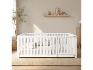 Lit simple 140x200 cm BEAUNIV coloris blanc