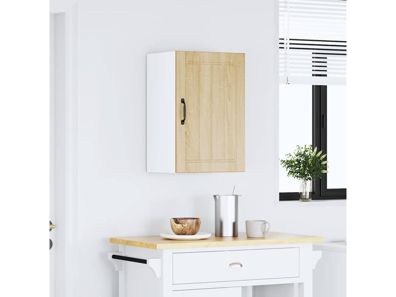  Meuble de rangement, armoire murale de cuisine lucca chêne sonoma  - Conforama C