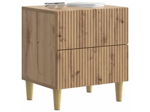 Table de chevet 2 pièces chêne artisanal 43 x 34,5 x 48 cm
