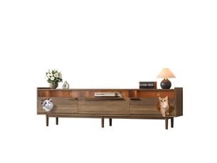 Meuble tv coloris marron 180 cm REDOM
