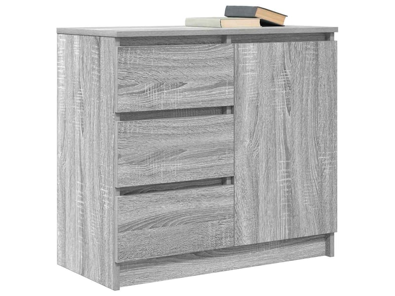 Buffet - bahut - meuble de rangement avec tiroir sonoma gris 71x35x65 cm bois d'ingénierie - Conforama D