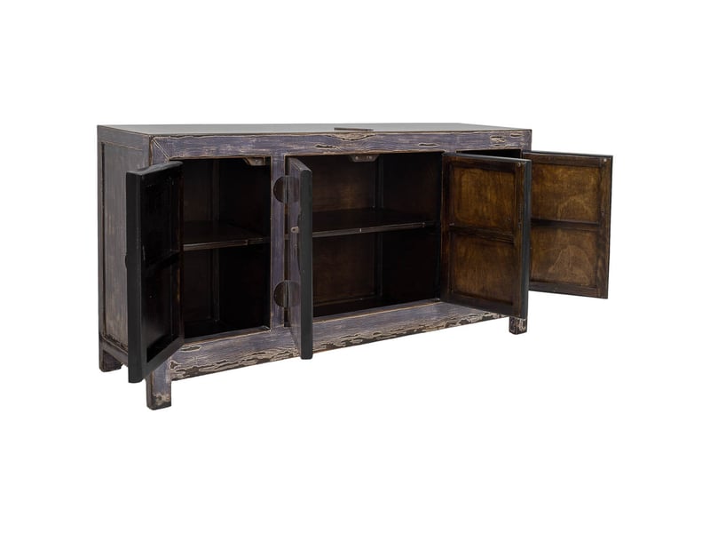  Buffet bleu en bois 150x40x75 cm h  - Conforama E