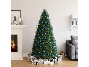Ensemble de boules de noël 100 pcs bleu