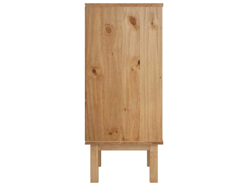  Commode, armoire à tiroirs bureau otta noir 45x39x90 cm bois de pin massif  - Conforama E