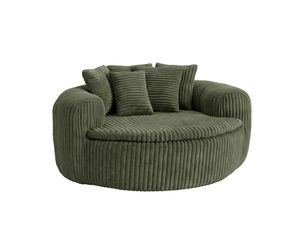 Fauteuil convertible SAPGAKS  Velours côtelé vert