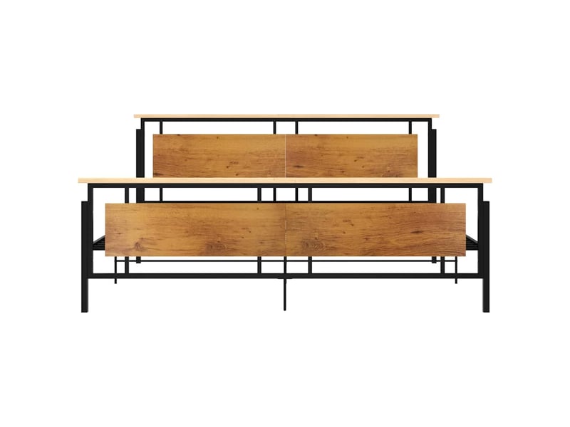  Lit double- lit adulte -  cadre de lit sans matelas métal 200x200 cm  - Conforama C