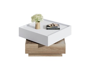 Table basse carré(e) coloris bicolore <strong></strong> <strong></strong> - 60 cmx60 cm
