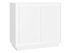 Buffet - bahut - meuble de rangement blanc 80x34x75 cm bois d'ingénierie