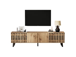 Meuble tv coloris naturel 180 cm   