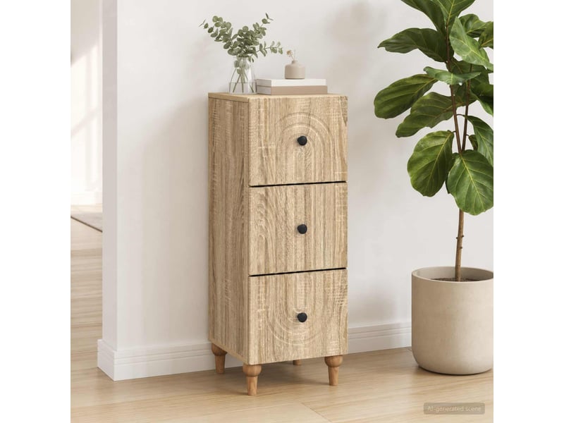  Armoire de rangement bureau, armoire à tiroirs 33 x 34.5 x 90 cm bois d'ingénierie shl2050  - Conforama D