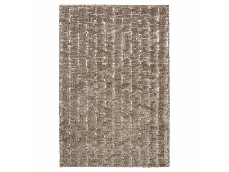  Tapis shaggy doux graphique taupe 200x290  - Conforama B