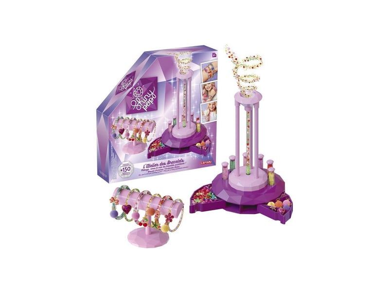  Jeu de creation bijoux 150+ decorations shiny pop atelier bracelets des 6 ans LAN3181860882504 - Conforama B