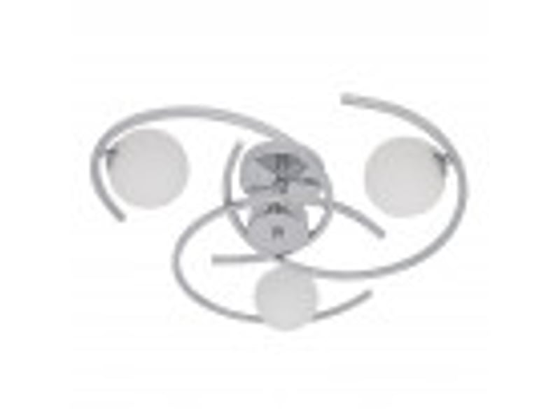  Fabrilamp conil, plafonnier, moderne, 3 x g9, chromé, 16 x 51 x 51 cm 201883020 - Conforama B