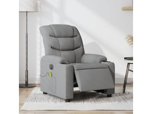 Fauteuil relax électrique Tissu argenté