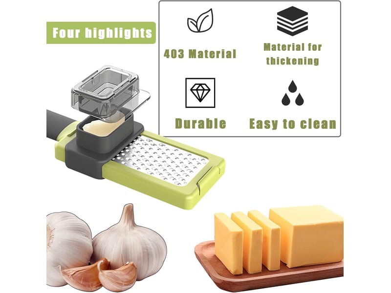  1 pc presse ail, ecrase ail manuel, presse-ail de cuisine professionnelle, presse ail à bascule inox, hachoir à ail broyeur de gingembre, garlic crush  - Conforama C
