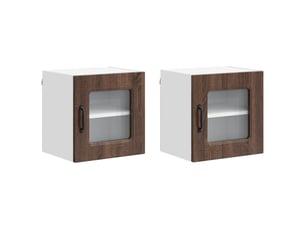 Meuble mural de cuisine | armoire de cuisine 2 pcs chêne brun shl818