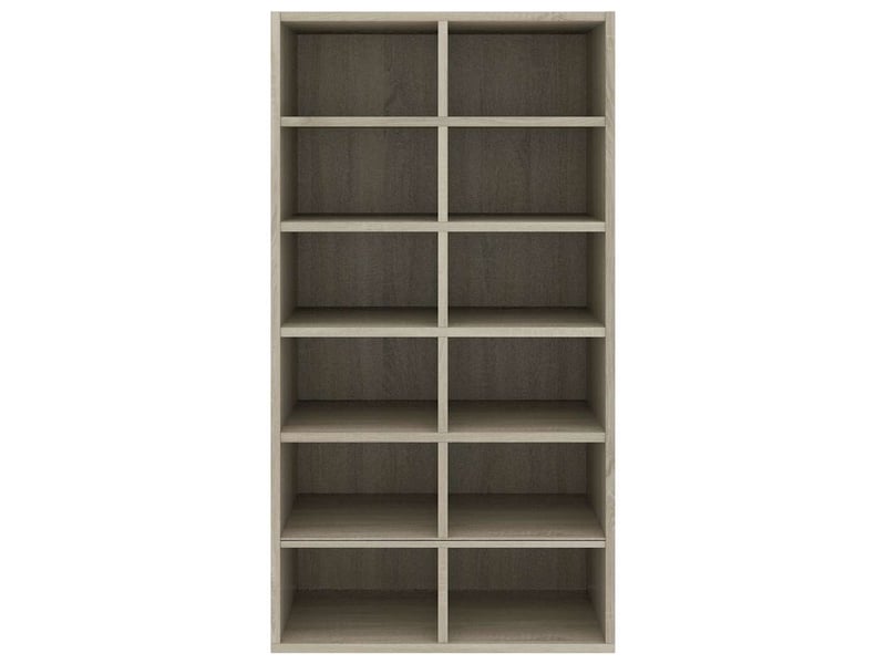  Meuble à chaussures, étagère à chaussures chêne sonoma 54x34x100,5 cm  - Conforama D