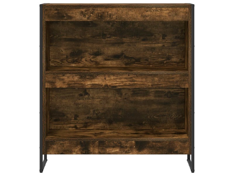 Bibliothèque, armoire à livres 80 x 30 x 86,5 cm bois d'ingénierie chêne fumé - Conforama E