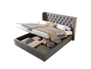 Lit coffre 140x200 cm HAUSS SPOLE   coloris gris