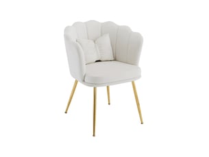 Fauteuil fixe <strong>HAUSS SPOLE</strong> <strong></strong> Velours beige vendu A l'unité