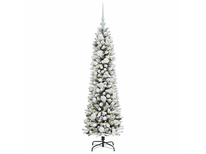 Sapin de noël artificiel, arbre de noël blanc 120 cm pvc, métal et plastique shl996 - Conforama C
