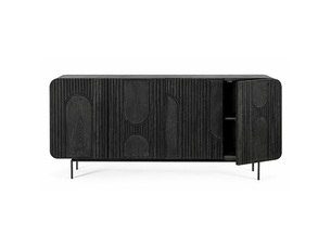 Buffet 4 porte(s)  0 tiroir(s) <strong>JLC KREATION</strong> <strong></strong> - 180 cm coloris noir 
