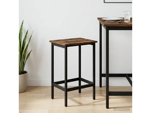 Tabouret de bar, chaise de bar chêne fumé 40x32x64 cm bois d'ingénierie shl51666