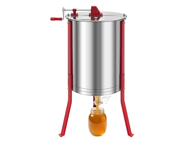 Vevor extracteur de miel manuel centrifugeuse à 6 cadres acier inox apiculture  - Conforama A