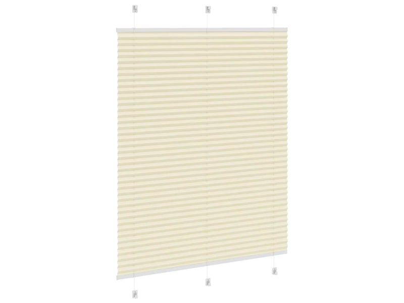  Store plissé, store de fenêtre crème 110x150cm largeur du tissu 109,4cm polyester cf46824  - Conforama D