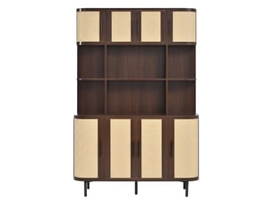 Buffet 8 porte(s) DZMDIP - 120 cm coloris bois foncé