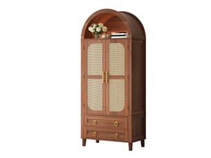 Buffet 2 porte(s)  2 tiroir(s)  Fay Lum - 76 cm coloris marron 
