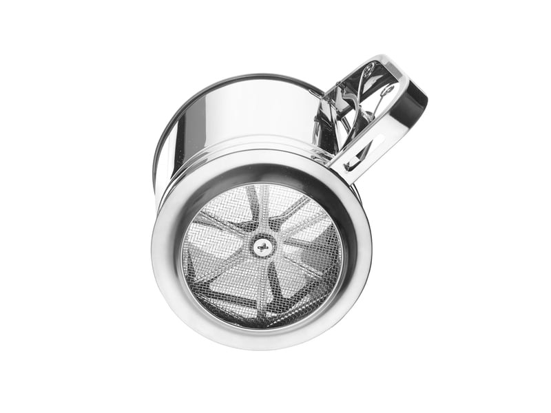  Tamis à farine, sucre glace et autres ingrédients secs, passoire à mailles fines, cuisson tasse de tamis, saupoudreuse à sucre glace, 187x125x(h)127mm CSTY-0010099TY - Conforama C