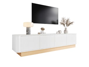 Meuble tv coloris blanc 200 cm <strong></strong>  <strong></strong>
