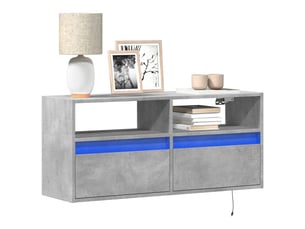 Meuble tv coloris gris 100 cm <strong></strong>  <strong></strong>