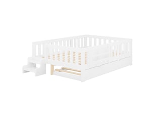 Lit gigogne 140x200 cm LEYTN   coloris blanc