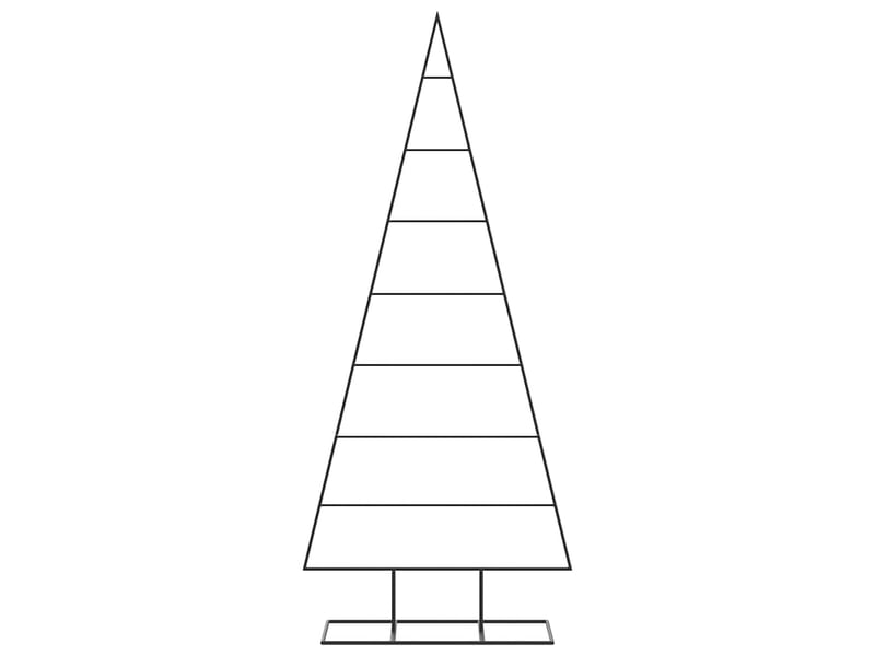  Sapin de noël - arbre de noël en métal pour décoration noir 150 cm  - Conforama C