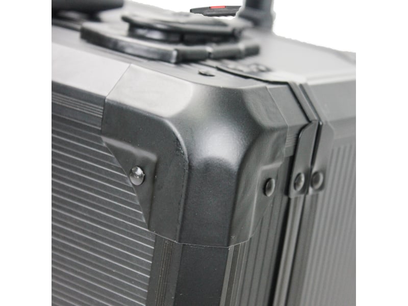 Coffret à outils roulant 899 pièces avec 4 tiroirs, en aluminium et plastique noir pour vos travaux à domicile - Conforama D