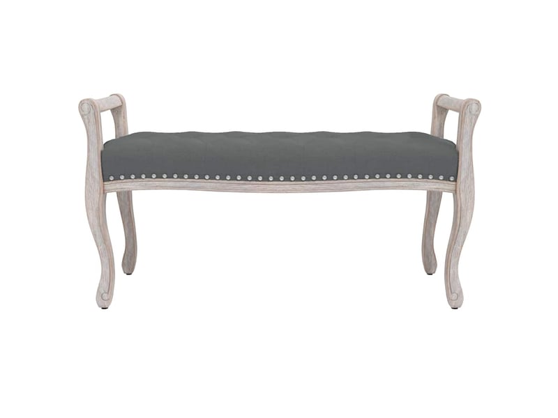  Banc chambre, banc de lit gris foncé 110x45x60 cm tissu  - Conforama C