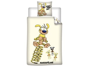Housse de couette marsupilami – réversible – 140x200 + 65x65 cm