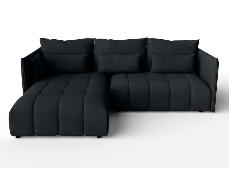  Canapé d’angle convertible gaziante – 245 cm anthracite Gaziante - Conforama A
