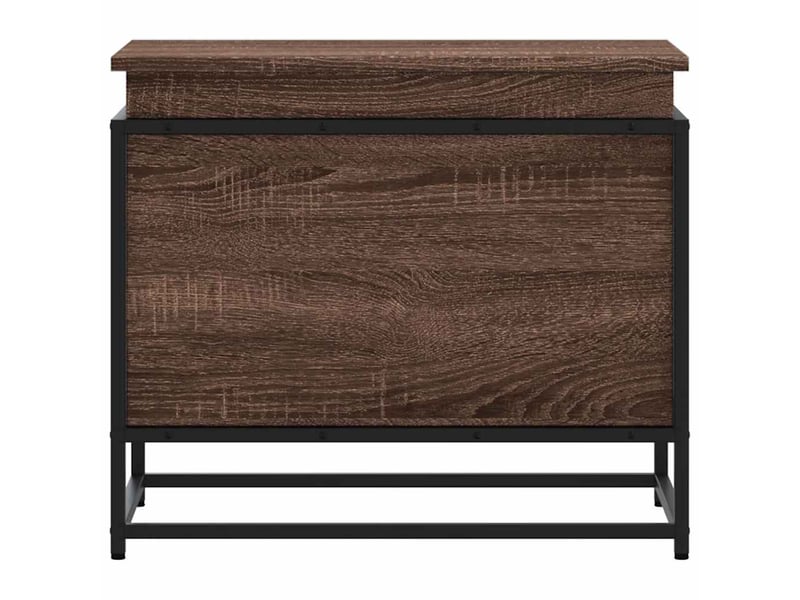  Boîte de rangement, coffre de rangement avec couvercle chêne marron bois ingénierie shl305  - Conforama D